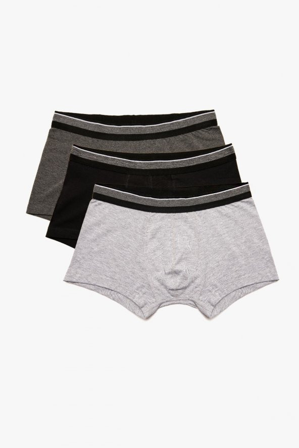 Erkek Gri 3lü Boxer 9KLM91216BK ürün görseli 1
