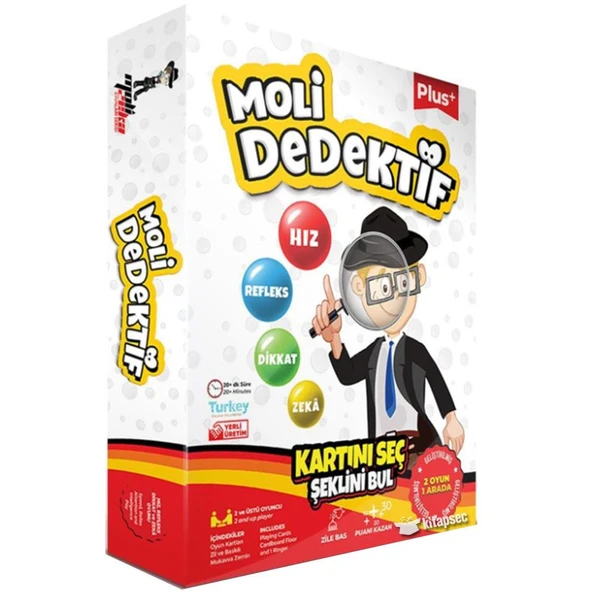 Dedektiflik Oyunu(Moli Toys Dedektif Plus) 2 Oyun 1 Arada ürün görseli 1