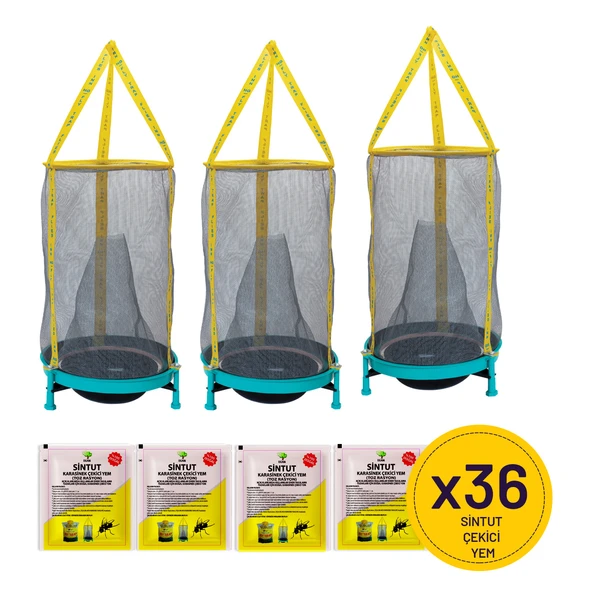 3 FLIES INN HG KARASİNEK TUZAĞI VE 30 ADET 25GR YEM ürün görseli 1