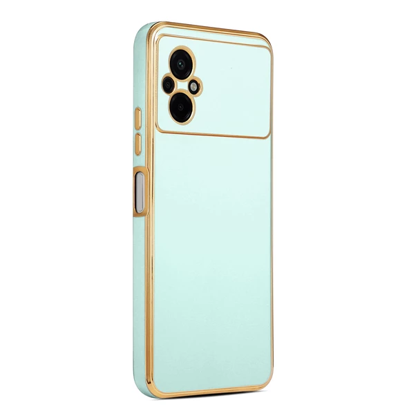 Xiaomi Poco M5 Kılıf Zore Bark Kenarları Altın Renk Kılıf ürün görseli 1