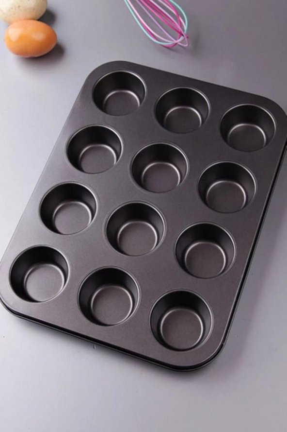 Teflon 12li Muffin Kalıbı ürün görseli 1