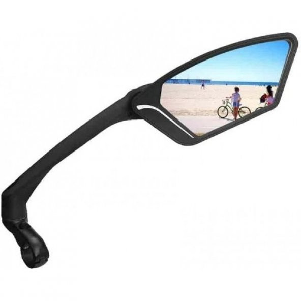 Meachow ME-002SR Sağ Bisiklet Aynası Kelepçe Montaj Gümüş Lens ürün görseli 1