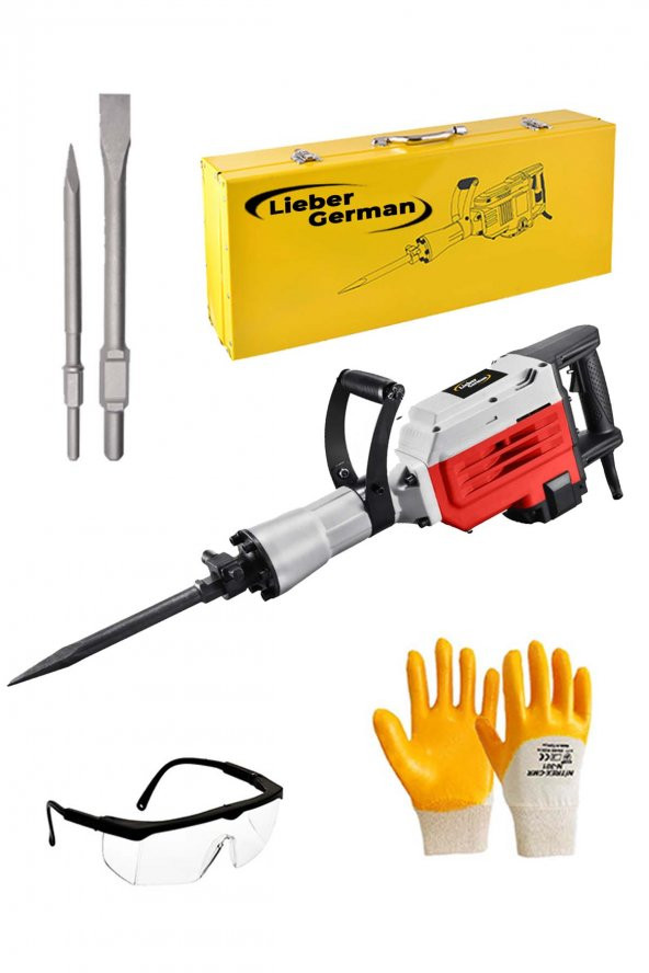 Lieber German GD-Z89Profesyonel 2400 Watt 55 Joule 19 KG Taşıma Çantalı Kırıcı Keski Ve Murç Hediyeli ürün görseli 1