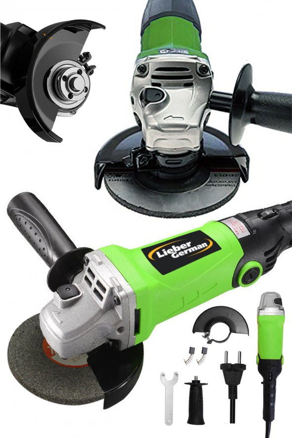 Lieber German Teknoloji Bakır Sargı Devir Ayarlı 1500 W  Spiral Avuç İçi Kesme Ve Taşlama Makinası ürün görseli 1