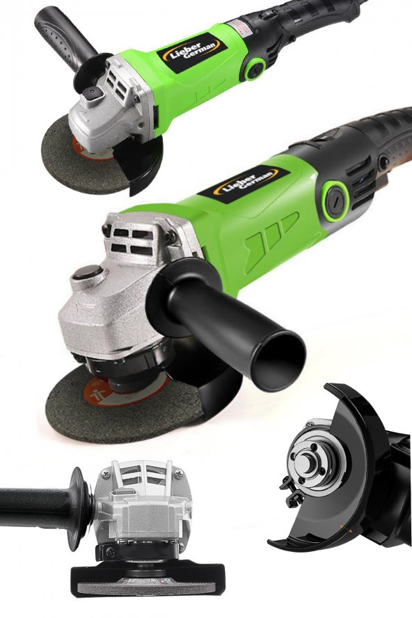 Lieber German Teknoloji Bakır Sargılı Devir Ayarlı 1500 W 115 Mm Devir Ayarlı Spiral Avuç Içi Taşlama Makinası ürün görseli 1