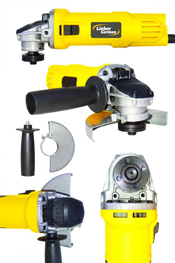 Lieber German Teknoloji Bakır Sargılı 1500 W 115 Mm - 125 Mm Spiral Avuç İçi Kesme Ve Taşlama Makinası ürün görseli 1