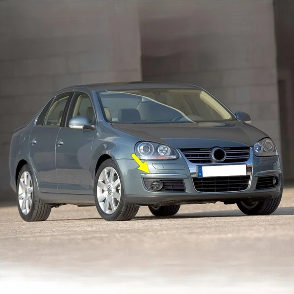 VW Jetta 2006-2011 Ön Tampon Sağ Sis Farı Üstü Krom Çıta 1K0807244A ürün görseli 1