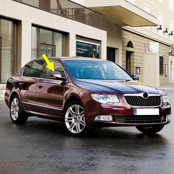 Skoda Superb 2009-2013 Sağ Dış Dikiz Aynası Kapağı 3T0857538 ürün görseli 1