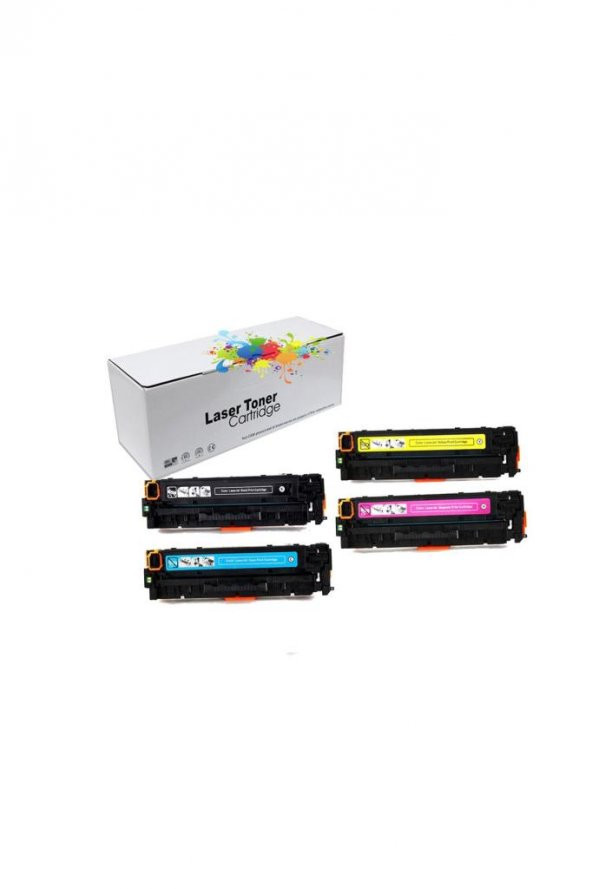 Hp 125A-CB540A-41A-42A-43A|HP Color Laserjet CM1312-CM1312N Muadil Toner Seti ürün görseli 1