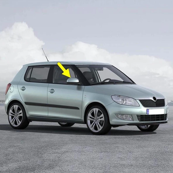 Skoda Fabia 2 2007-2014 Sağ Dış Dikiz Aynası Kapağı 5J0857538A ürün görseli 1