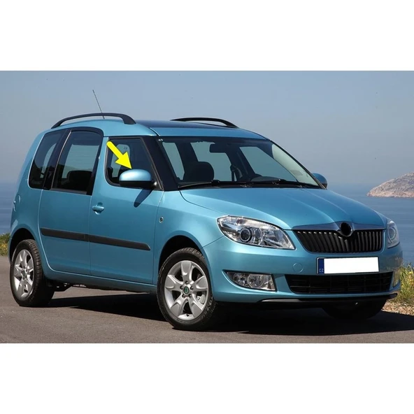 Skoda Roomster 2006-2015 Sağ Dış Dikiz Aynası Kapağı 5J0857538A ürün görseli 1
