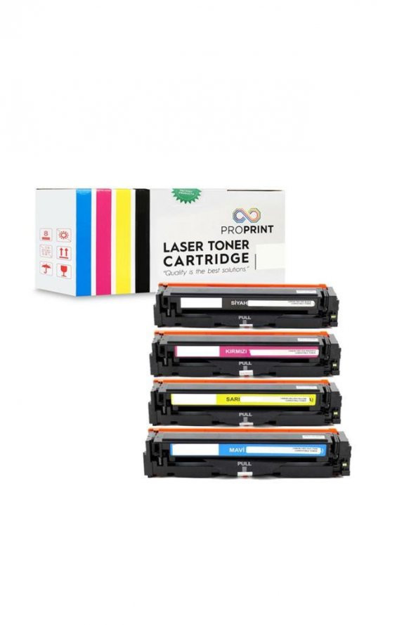 TKPrint Canon CRG-045H Muadil Toner Seti CMYK - MF-632cdw ürün görseli 1