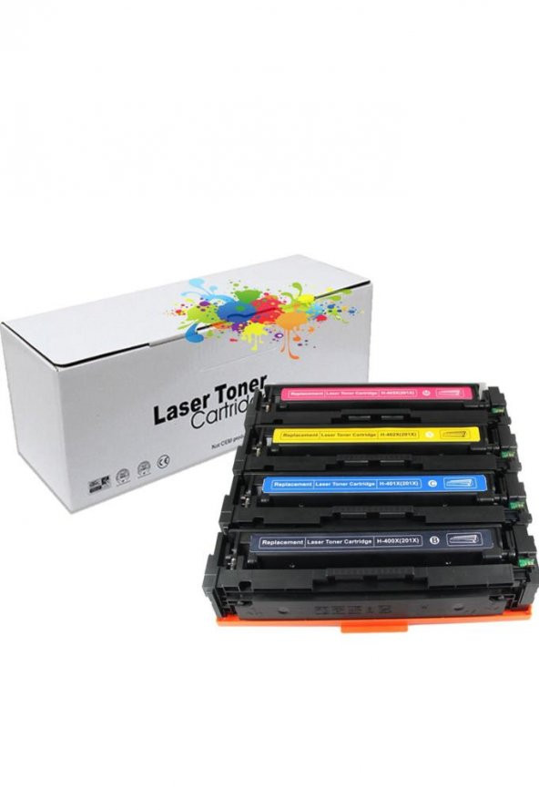 HP 201x / HP Color LaserJet Pro M252n 1 Set Muadil Toner Yük. Kapasite ürün görseli 1
