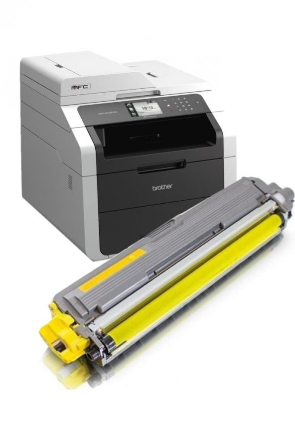 Brother TN221/TN-241/TN-251/TN-261 MFC-9340cdw Sarı  Muadil Toner 1400 Sayfa ürün görseli 1