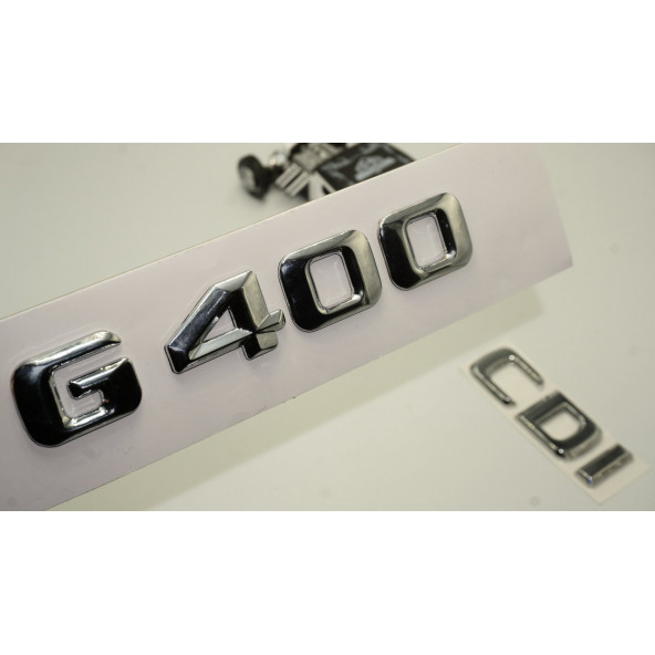 Benz G 400 CDi Bagaj Krom Metal 3M 3D Yazı Logo ürün görseli 1