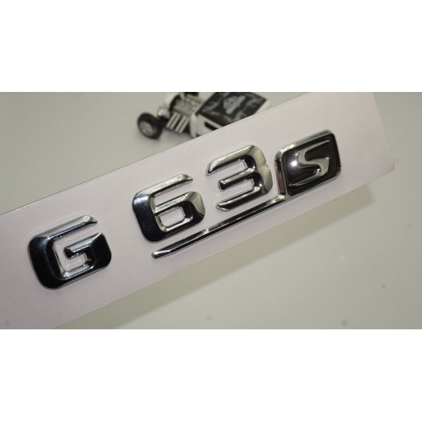 Benz G63S Bagaj Krom Metal 3M 3D Yazı Logo ürün görseli 1