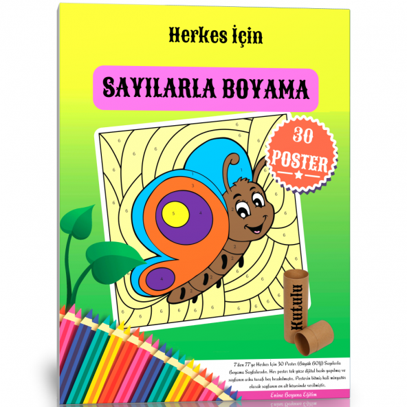 Herkes İçin Sayılarla Boyama Posterleri (Kutulu) ürün görseli 1