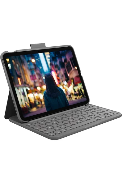 Logitech Slim Folio Ipad 10. Nesil Uyumlu Türkçe Klavyeli Kılıf ürün görseli 1
