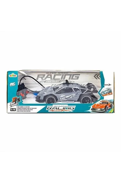 Galtoys 1:16 F/F Şarjlı Uzaktan Kumandalı Racıng Car Yarış Arabası Gri BW333-196 ürün görseli 1