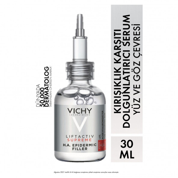 Vichy Liftactiv Supreme H.A. Epidermic Filler Kırışıklık Karşıtı Yüz ve Göz Çevresi Serumu 30 ml ürün görseli 1