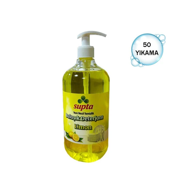 Supta Sıvı Bulaşık Deterjanı Limon Kokulu 1 LT ürün görseli 1