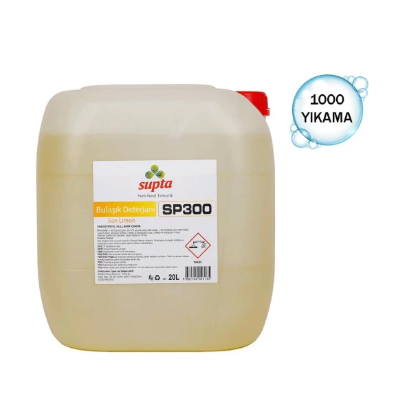 Supta Sıvı Bulaşık Deterjanı Limon Kokulu 20 LT ürün görseli 1
