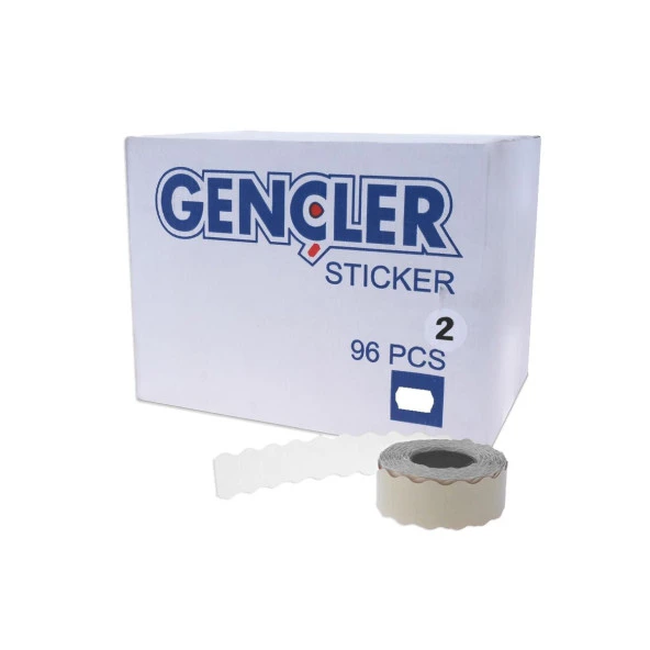 FDM Gençler Beyaz Meto Etiketi 2 No (96 Rulo) (1 Rulo 1000 Adet) ürün görseli 1