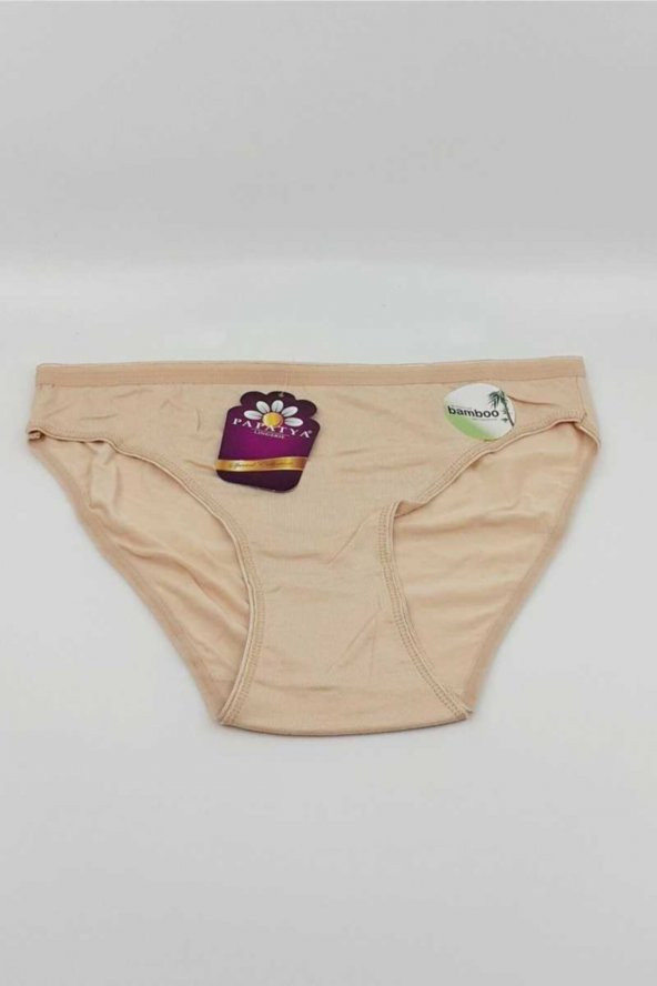 Kadın Ten Bambu Kumaş Slip Külot 12 Adet ürün görseli 1