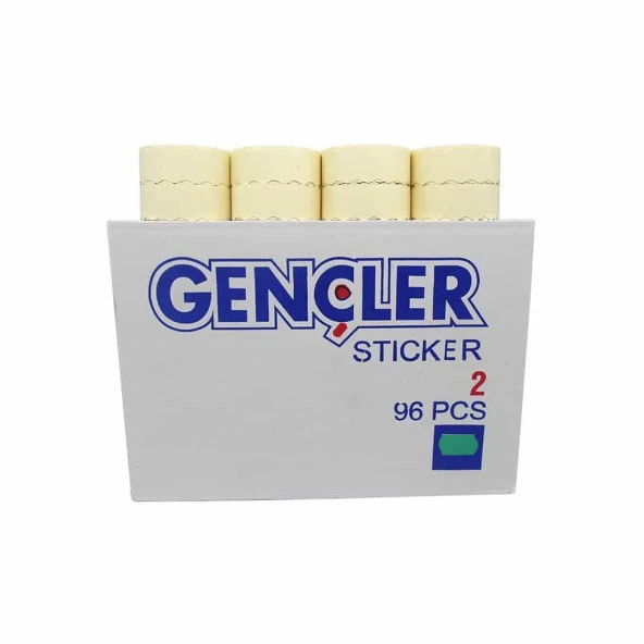 FDM Gençler Yeşil Meto Etiketi 4 No (96 Rulo) (1 Rulo 1000 Adet) R8 ürün görseli 1