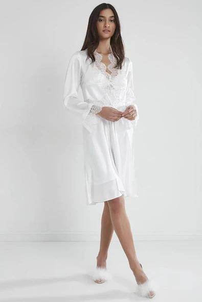Pierre Cardin 6335 Saten Gecelik Sabahlık Pijama Takım Şort Takım 6'lı Çeyiz Seti ürün görseli 1