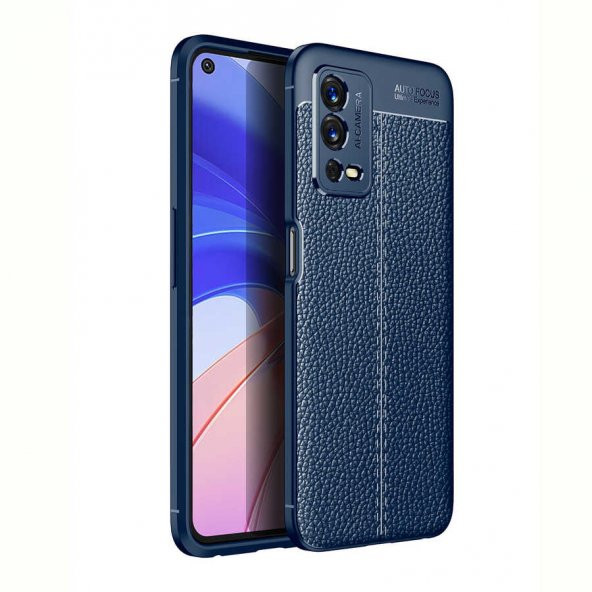 Oppo A55 4G Kılıf Focus Derili Kamera Korumalı SilikonKılıf ürün görseli 1