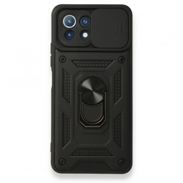Xiaomi Mİ 11 Lite Kılıf Pars Lens Yüzüklü Standlı Silikon Kılıf ürün görseli 1