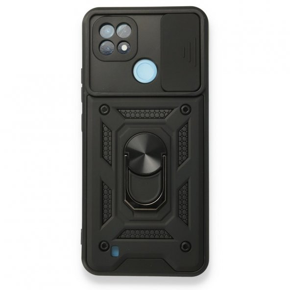 Realme C21 Kılıf Pars Lens Yüzüklü Standlı Silikon Kılıf ürün görseli 1