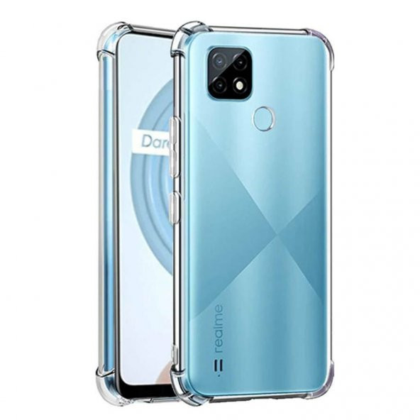 Realme C21 Kılıf Olex TPU Antishock Şeffaf Silikon Kılıf ürün görseli 1