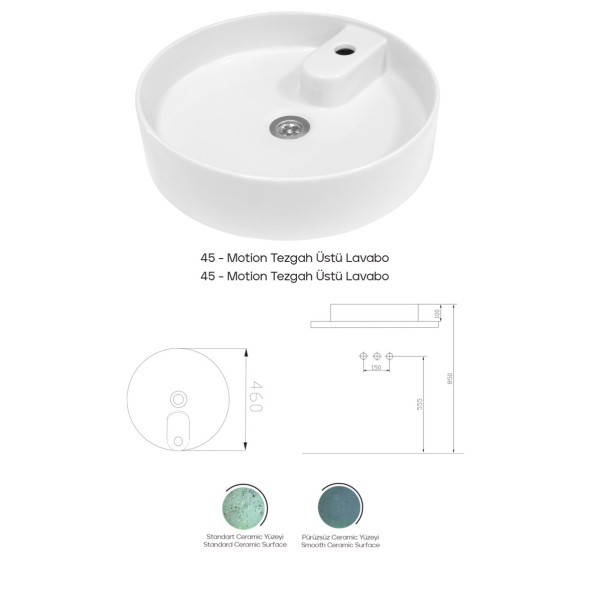 Karen Banyo Motıon 45 Lavabo - Resim 2
