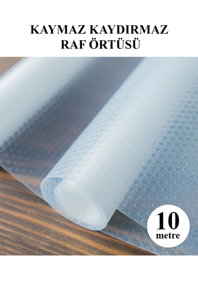 Eva Raflık Kaymaz Dolap İçi Çekmece Raf Örtüsü Kaydırmaz 45 cm X 10 Metre ürün görseli 1