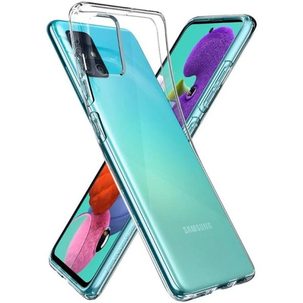 Samsung A22 Kılıf Lüx Kamera Korumalı Şeffaf Silikon Kılıf ürün görseli 1