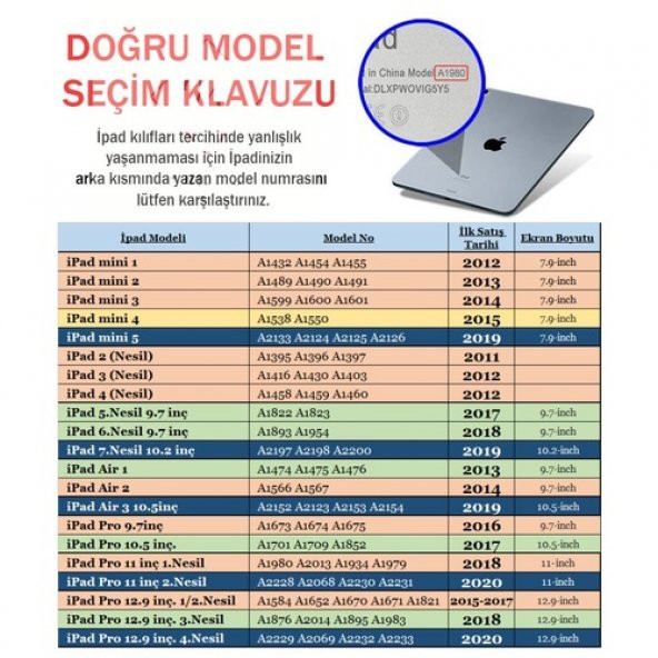 Ipad Pro 11 (2020) Kılıf Tablet Smart Case Tablet Kılıfı - Resim 3