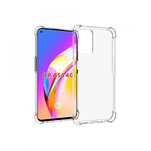 Oppo A54 4G Kılıf Olex TPU Antishock Şeffaf Silikon Kılıf ürün görseli 1