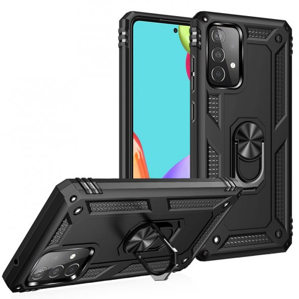 Samsung Galaxy A32 Kılıf Sofya Yüzüklü Standlı Korumalı Kılıf ürün görseli 1