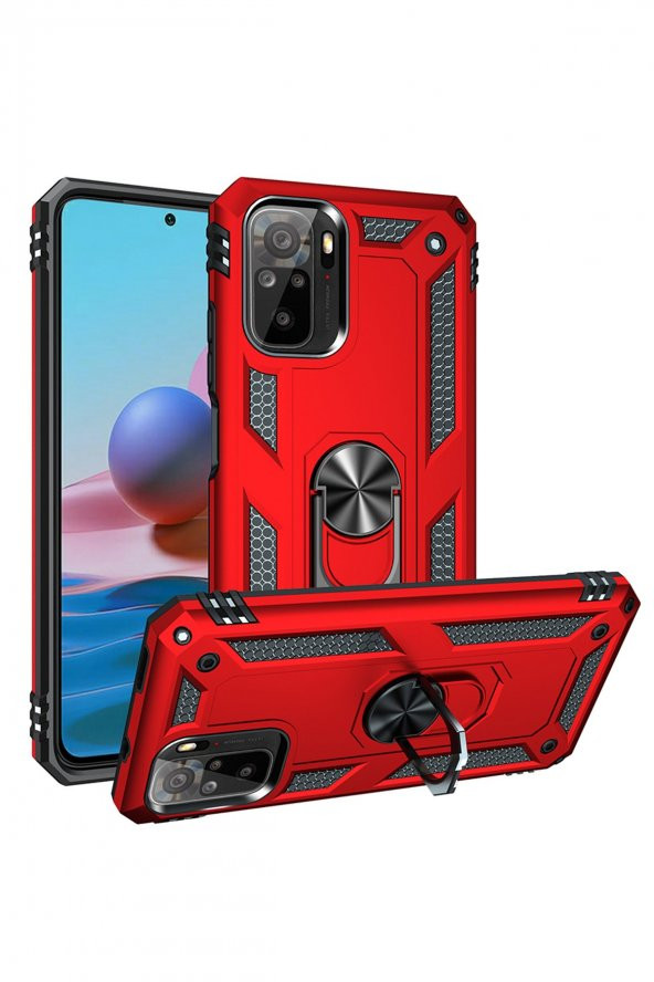 Xiaomi Redmi Note 10 Kılıf Sofya Yüzüklü Silikon Kılıf - Resim 5