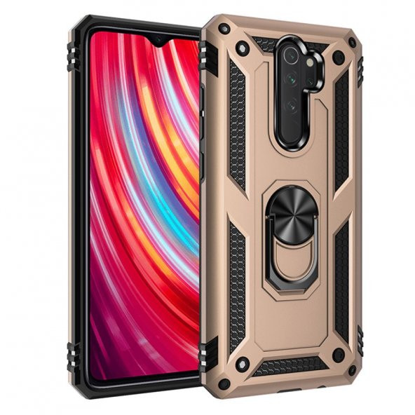 Xiaomi Redmi Note 8 Pro Kılıf Sofya Yüzüklü Korumalı Kılıf - Resim 8