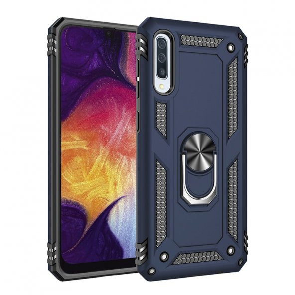 Samsung Galaxy A50S Kılıf Sofya Yüzüklü Standlı Korumalı Kılıf ürün görseli 1