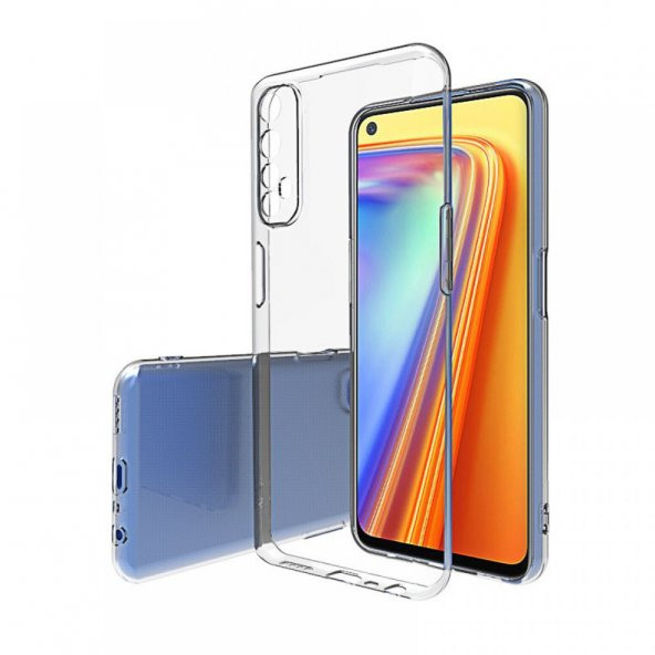 Realme 7 Pro Kılıf Lüx Şeffaf Silikon Kılıf Yüksek Koruma ürün görseli 1