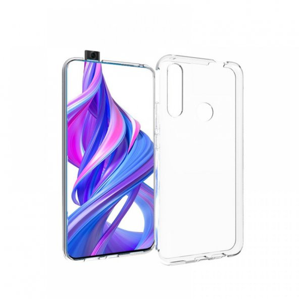 Huawei Honor 9X Kılıf Lüx Kamera Korumalı Şeffaf Silikon Kılıf ürün görseli 1