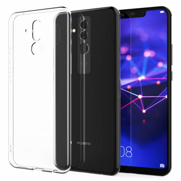 Huawei Mate 20 Lite Kılıf Lüx Şeffaf Silikon Kılıf Yüksek Kalite ürün görseli 1