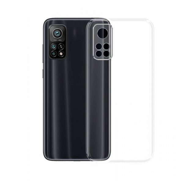 Xiaomi Mi 10T Pro Kılıf Lüx Kamera Korumalı Şeffaf Silikon Kılıf ürün görseli 1