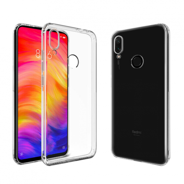 Xiaomi Redmi Note 7 Kılıf Lüx Şeffaf Silikon Kılıf Yüksek Kalite ürün görseli 1