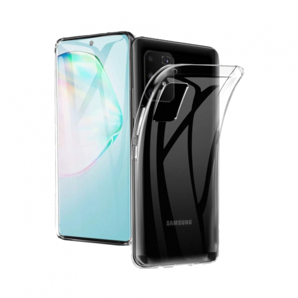 Samsung Galaxy A71 Kılıf Lüx Kamera Korumalı Şeffaf Silikon Kılıf ürün görseli 1