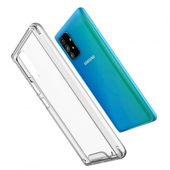 Samsung Galaxy S10 Lite Kılıf Lüx Şeffaf Silikon Kılıf ürün görseli 1